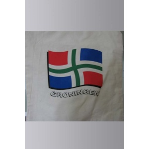 Draagtas katoen Groninger vlag