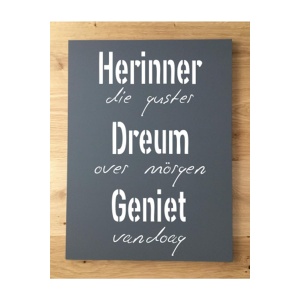 Groninger tekstbord: Herinner....