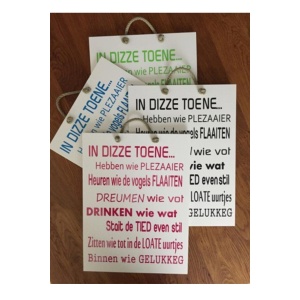 Gronigner tekstbord: In dizze toene