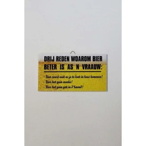 Groninger tekstbord Bier