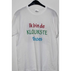 T-shirt "Ik bin de kloukste thoes"