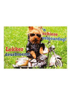 Wenskaart Lekker deurbroezn!