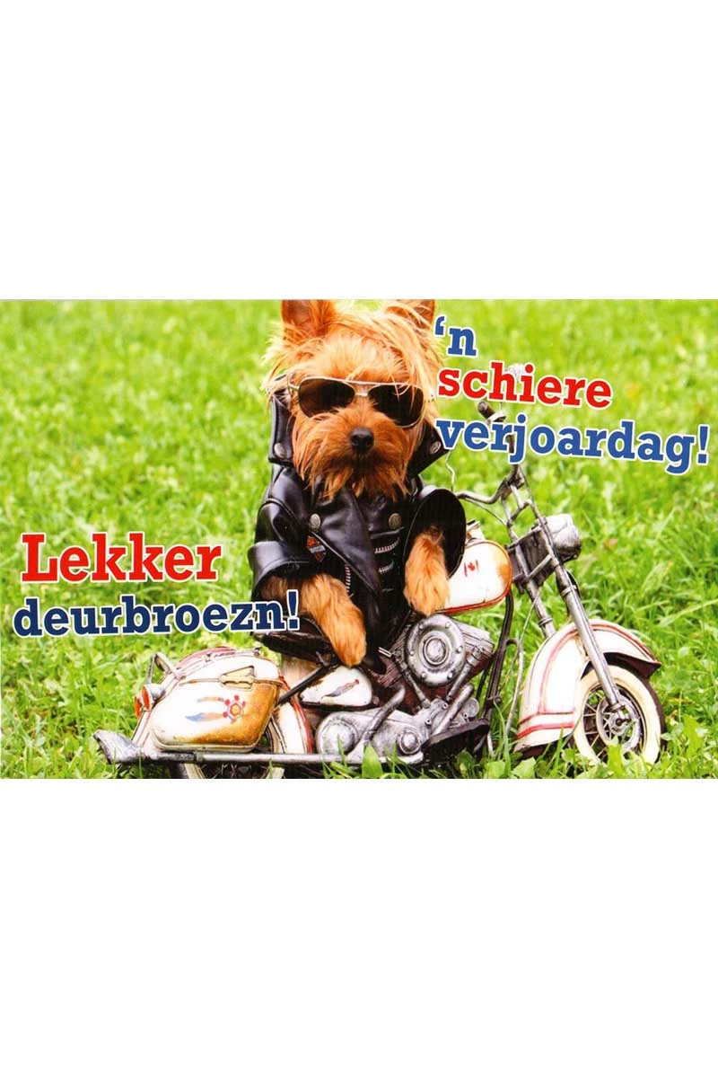 Wenskaart Lekker deurbroezn!