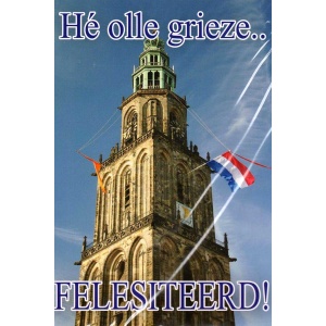 Wenskaart Hé olle grieze.. Felesiteerd!