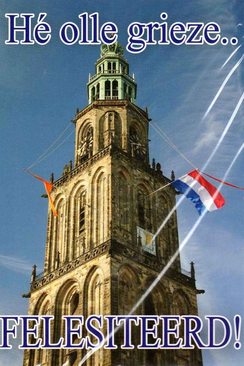 Wenskaart Hé olle grieze.. Felesiteerd!
