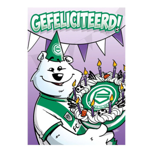 Wenskaart Gefeliciteerd FC Groningen