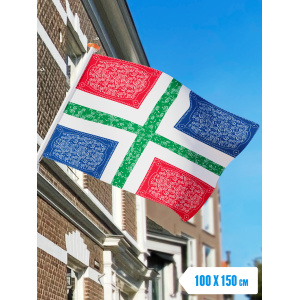 Boerenzakdoek vlag Groningen 100 x 150cm.