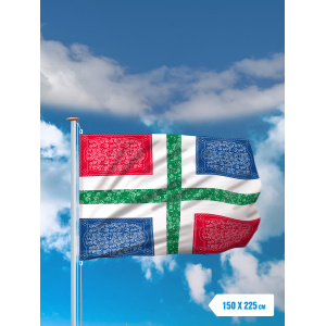 Boerenzakdoek vlag Groningen 150 x 225cm.