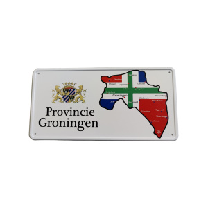 Alluminiumbord Provincie Groningen