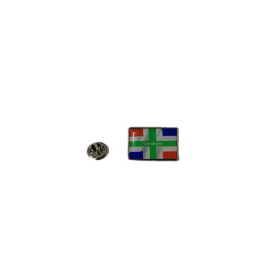 Pin met doming Groninger vlag