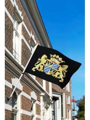 Zwarte vlag met provinciewapen Groningen