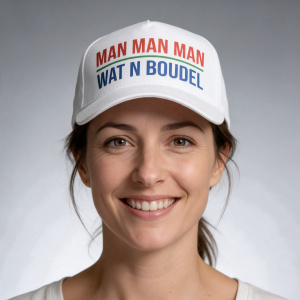 Man man man wat n boudel cap pet