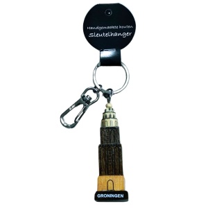 Houten sleutelhanger Martinitoren