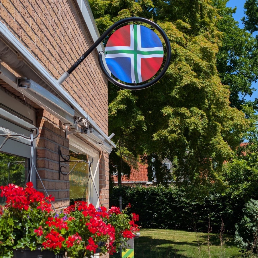 Uithangbord Groninger vlag