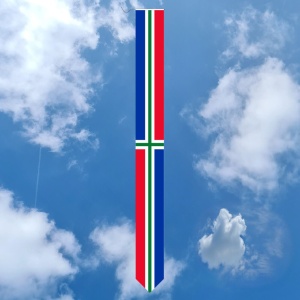 Wimpel Groningen 200cm. koord en lus